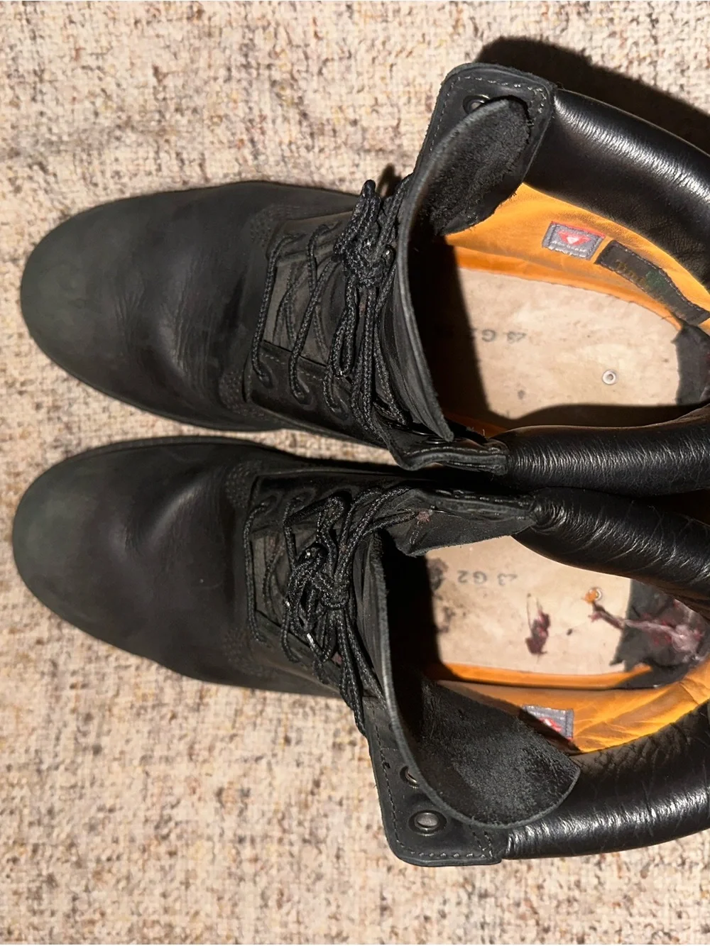 Classic Vintage Black Timberland Men’s Boots